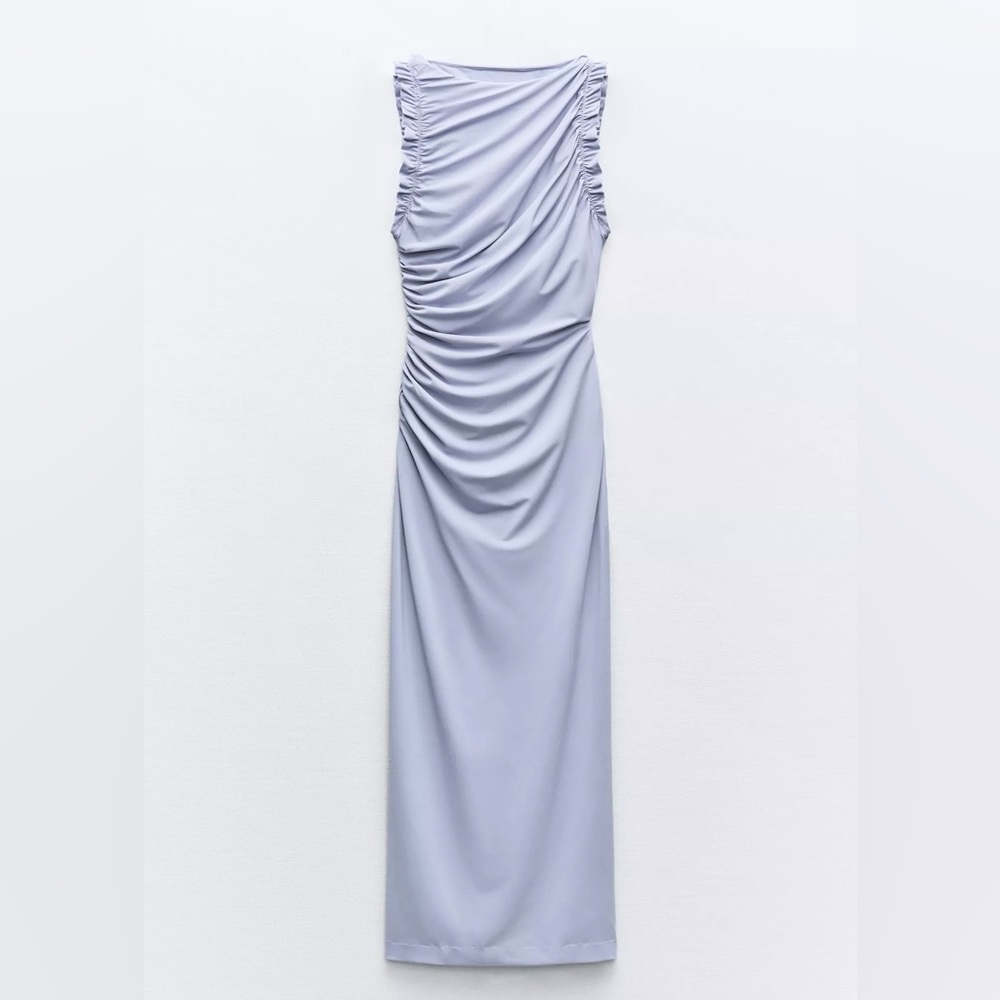 Zara Ruffled Mid Dress